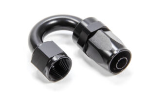 TRIPLE X RACE COMPONENTS #8 180 Degree Swivel Hose End HF-28008BLK