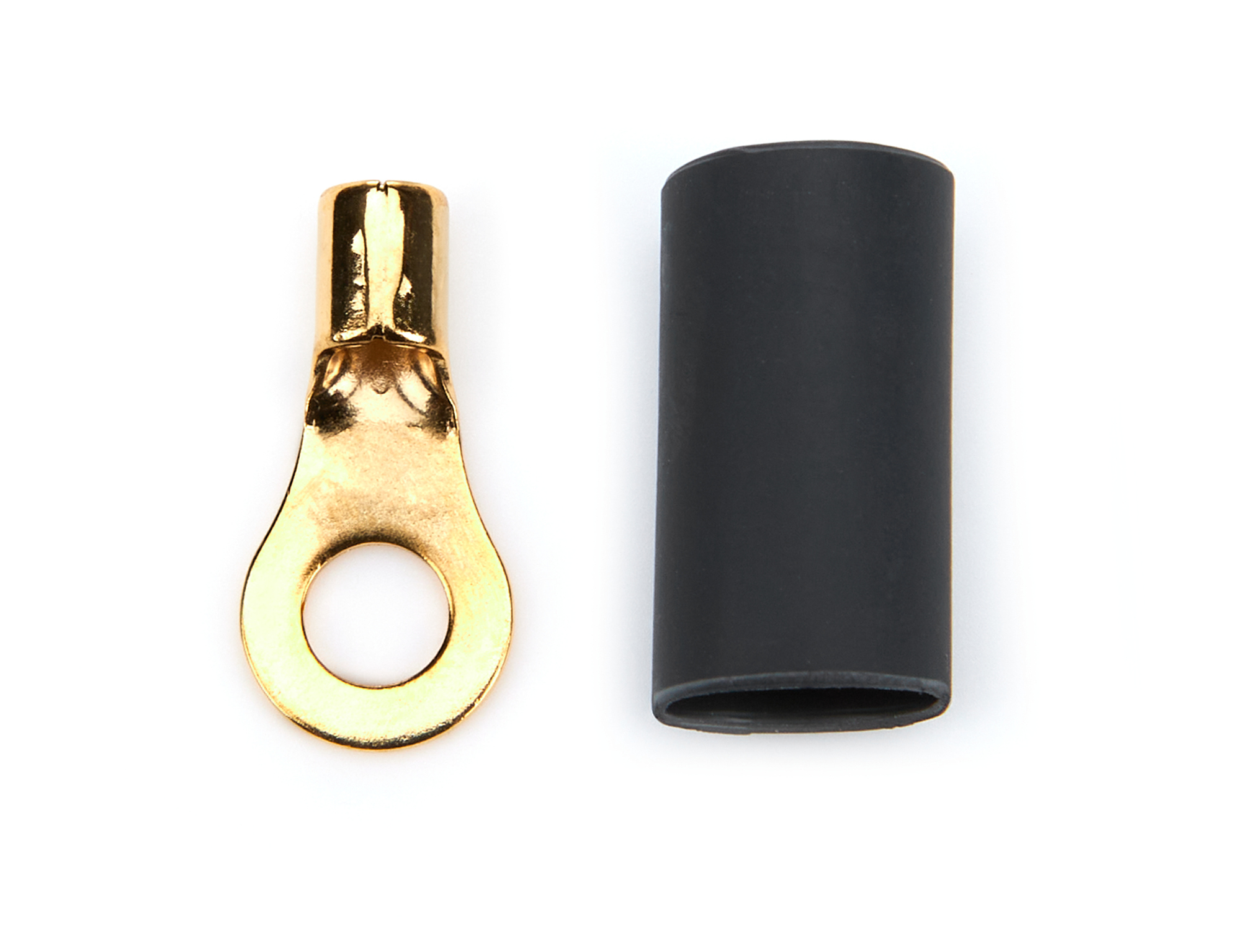QUICKCAR RACING PRODUCTS Ring Terminal #8 14-16 GA. Pair w/Heat Shrink 57-471