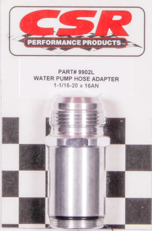 CSR PERFORMANCE Water Pump Hose Adapter – 1-1/4 x 16an 9902L