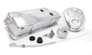 RACING POWER CO-PACKAGED SBC Engine Dress Up Kit w/Tall Valve Covers R3024