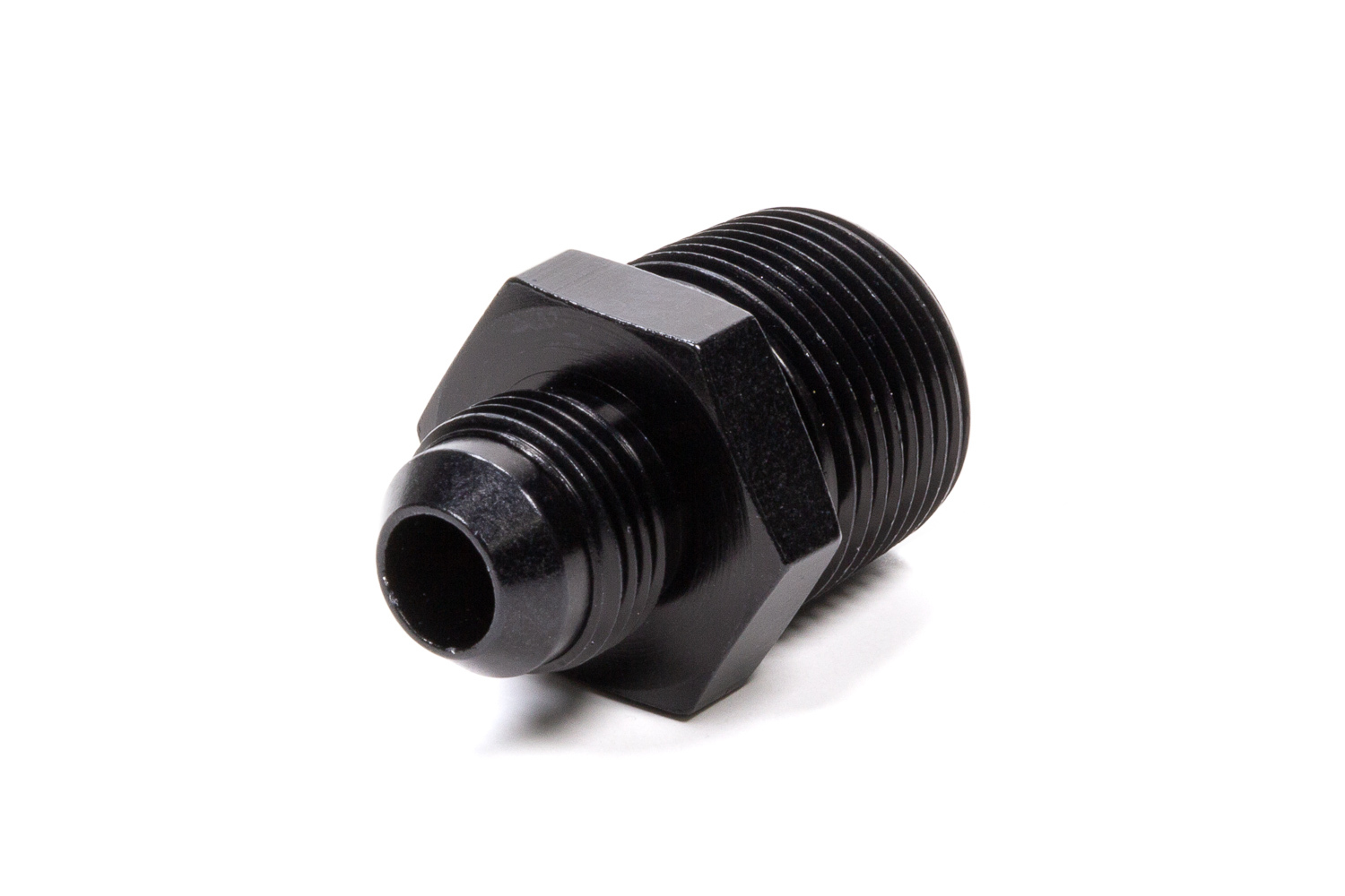FRAGOLA Straight Adapter Fitting #8 x 3/4 MPT Black 481617-BL