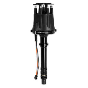 MSD IGNITION Chevy Dist. V-8  Billet w/Cap & Rotor – Black 85555