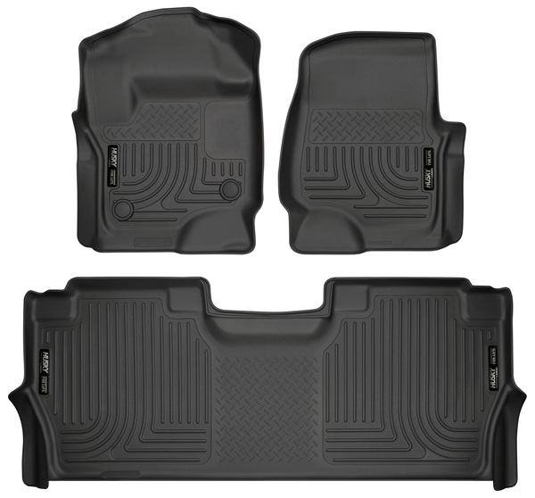 HUSKY LINERS Front & 2nd Seat Floor L iners Weatherbeater 94061