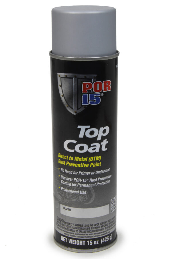 POR-15 Top Coat Silver 15oz Aerosol 46018