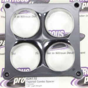 WILSON MANIFOLDS Carburetor Spacer – 4500 1in 4-Hole L/W Tapered 024110