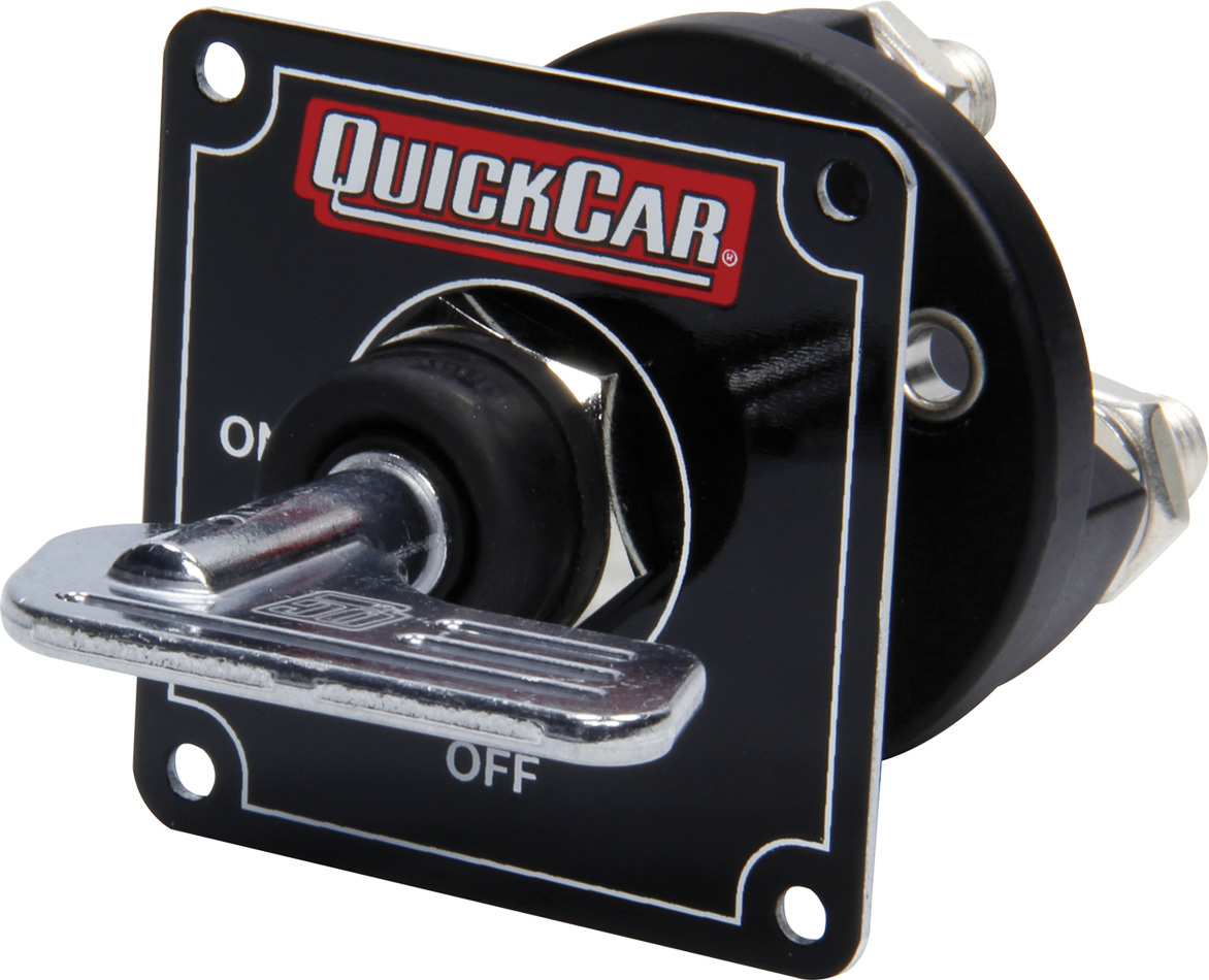 QUICKCAR RACING PRODUCTS Master Disconnect Black w/Removable Silver Key 55-031