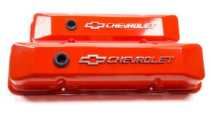 PROFORM SBC Chevy Orange Diecast V/C’s Raised Emblem 141-120