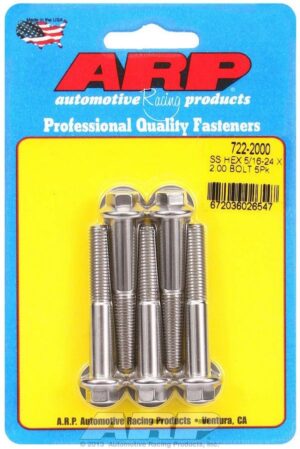 ARP Bolt Kit – SS 6pt 5pk 5/16-24 x 2.000 722-2000