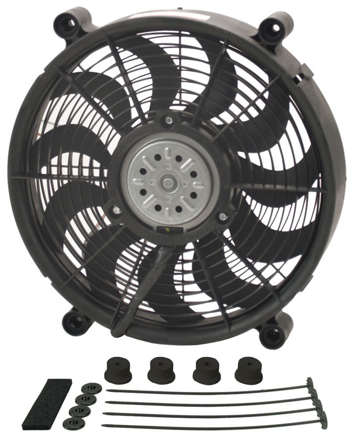 DERALE 14in High Output Electrc Fan Std Kit 18214