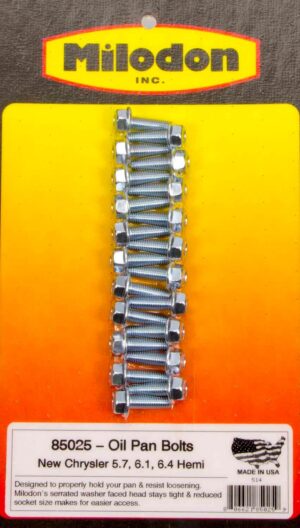 MILODON Oil Pan Bolt Kit – 5.7/6.1L Hemi 85025