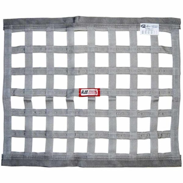 RJS SAFETY Gray Ribbon Window Net 18×24 10000407