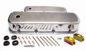 RACING POWER CO-PACKAGED BBC Alum Finned Tall V/C Polished R6280