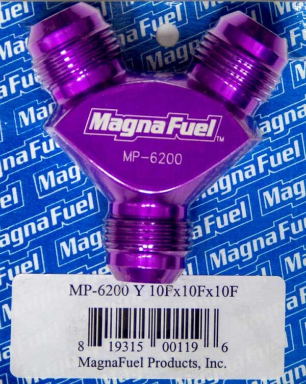 MAGNAFUEL/MAGNAFLOW FUEL SYSTEMS Y-Fitting – 3 #10an Male MP-6200