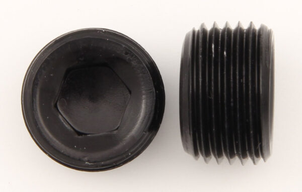 XRP-XTREME RACING PROD. 1/8in Allen Head Pipe Plug (2pk) Black 993202BB