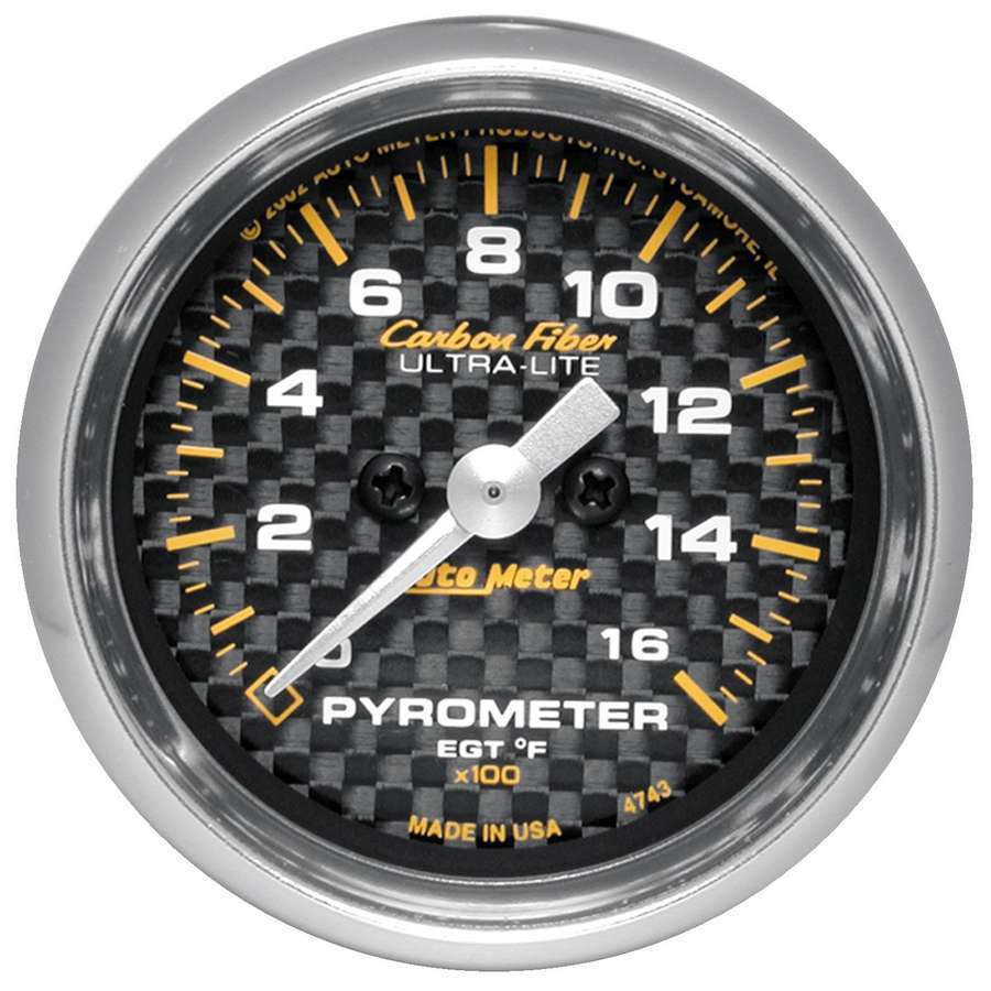 AUTOMETER 2-1/16in C/F 1600 Degree Pyrometer 4744