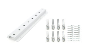 HEPFNER RACING PRODUCTS Shock Rack Wall Mounts Double 20in White HRP6522D-20-WHT