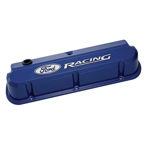 FORD Slant Edge Valve Cover Set w/Ford Racing Logo 302-136