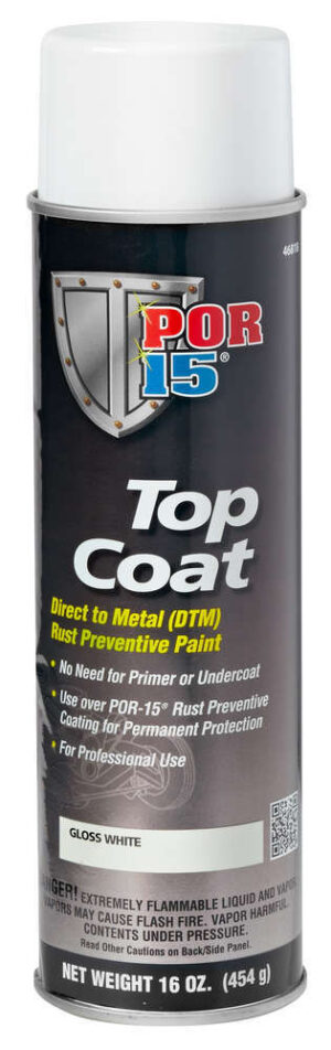 POR-15 Top Coat Paint White 46818