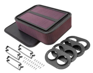 K AND N ENGINEERING Gen-2 Carbon Air Box For Sprint Car 4.125in 100-8593