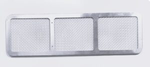 TRUE PERFORMANCE & FABRICATION Nose Screen Lower Raw Aluminum DTR1001