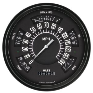 CLASSIC INSTRUMENTS 66-77 Ford Bronco Black FB66B