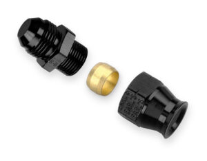 EARLS #6 Male to 3/8in Alum Tubing Adapter Black AT165006ERL