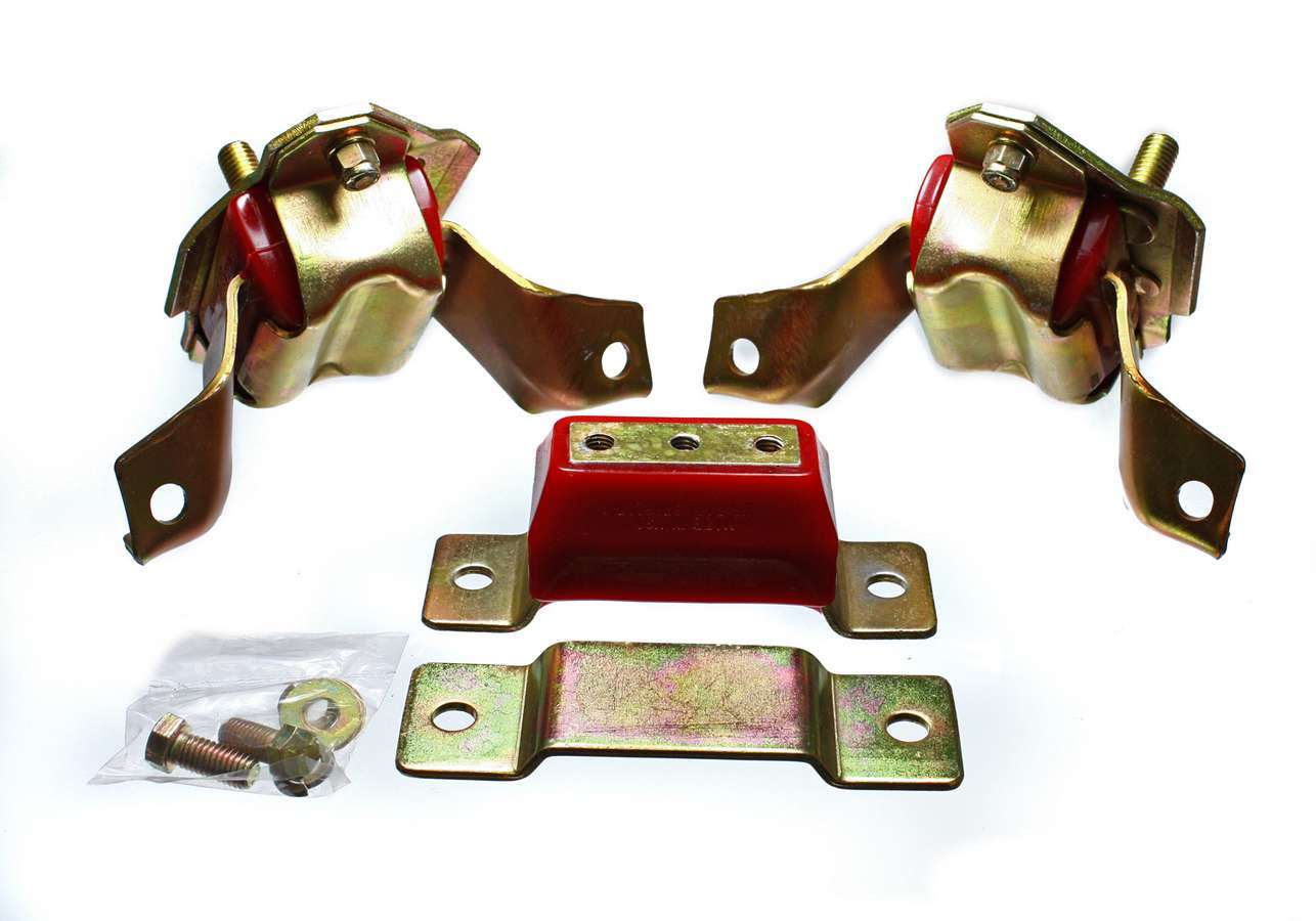 ENERGY SUSPENSION 5.0L Mustang Motor Mounts & Trans- Red 4.1124R