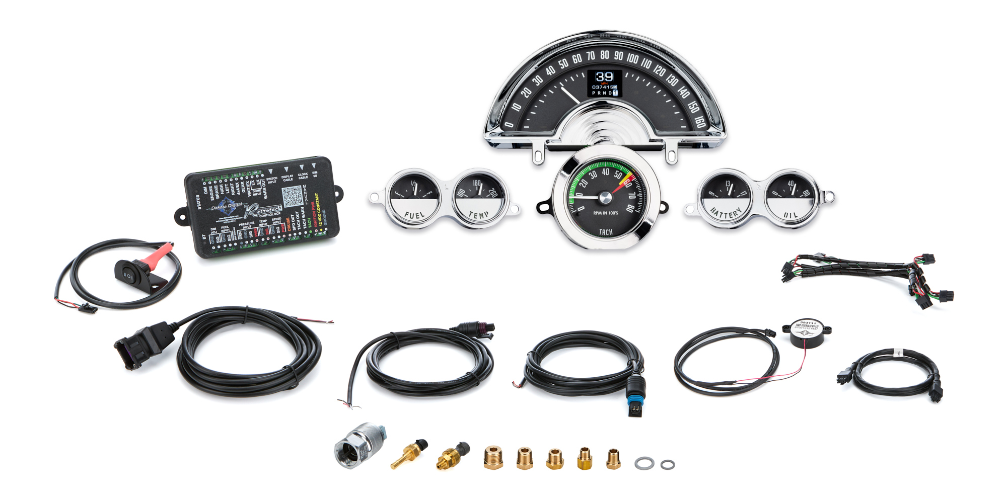 DAKOTA DIGITAL 1958-62 Chevy Corvette RTX Instrument System RTX-58C-VET-X