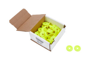 ALLSTAR PERFORMANCE Body Bolt Washer Plastic Fluorescent Yellow 50pk ALL18853-50