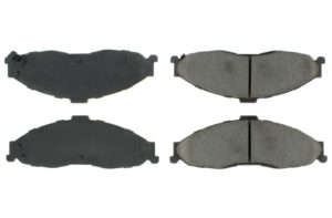 CENTRIC BRAKE PARTS Premium Semi-Metallic Br ake Pads with Shims and 300.0749