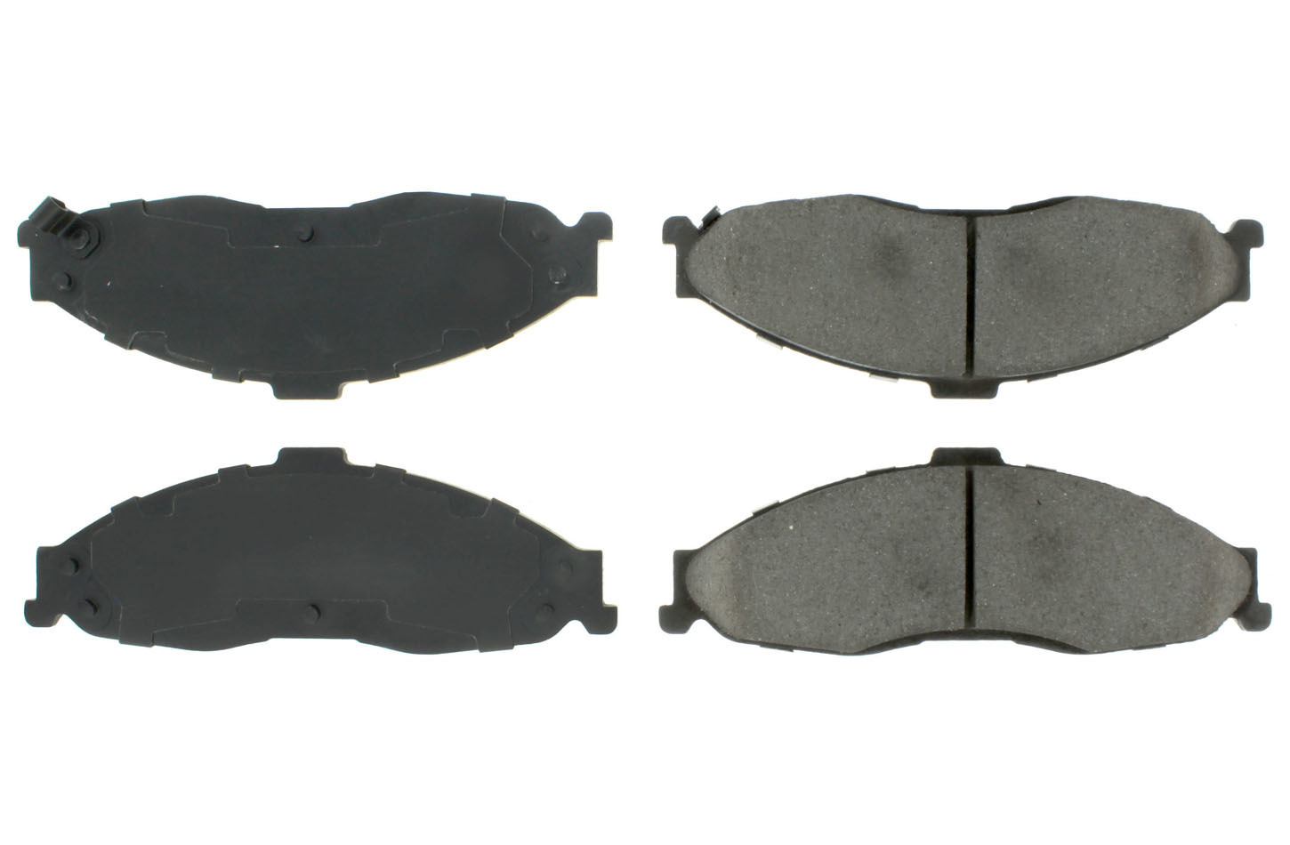 CENTRIC BRAKE PARTS Premium Semi-Metallic Br ake Pads with Shims and 300.0749