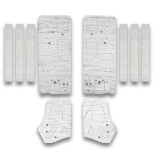 FLATLINE BARRIERS 69-70 Ford Mustang Coupe Door Insulation Kit TABZ6009