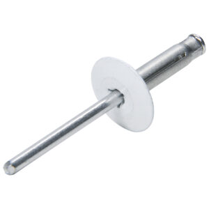 ALLSTAR PERFORMANCE Lg Hd Rivet 250Pk White Flange Type Alum Mandrel ALL18061