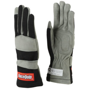 RACEQUIP Gloves Single Layer Large Black SFI 351005RQP