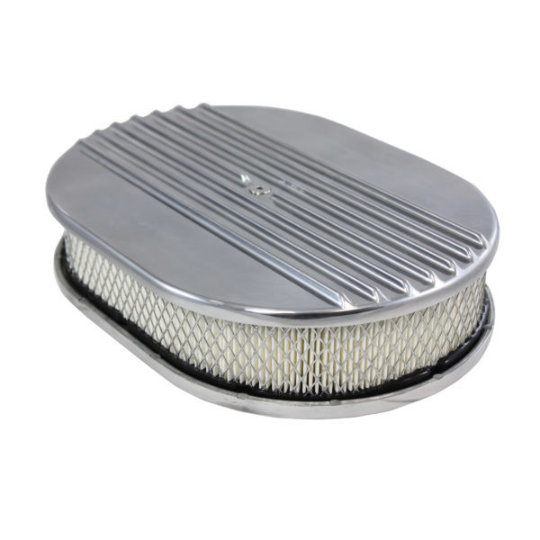 SPECIALTY PRODUCTS COMPANY Air Cleaner Kit 12in X 2in Oval Half Finned Top 6490