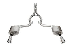 CORSA PERFORMANCE 24-   Mustang 5.0L Cat Back Exhaust 21254