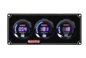 QUICKCAR RACING PRODUCTS Digital 2-1 Gauge Panel OP/WT w/Tach 67-2031
