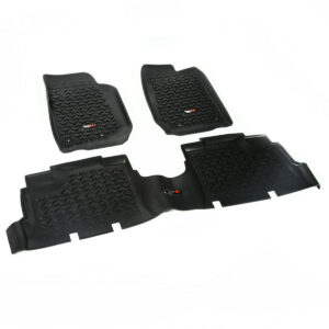 RUGGED RIDGE Floor Liner Kit Black 4 Door 07-18 Jeep Wrang 12987.04