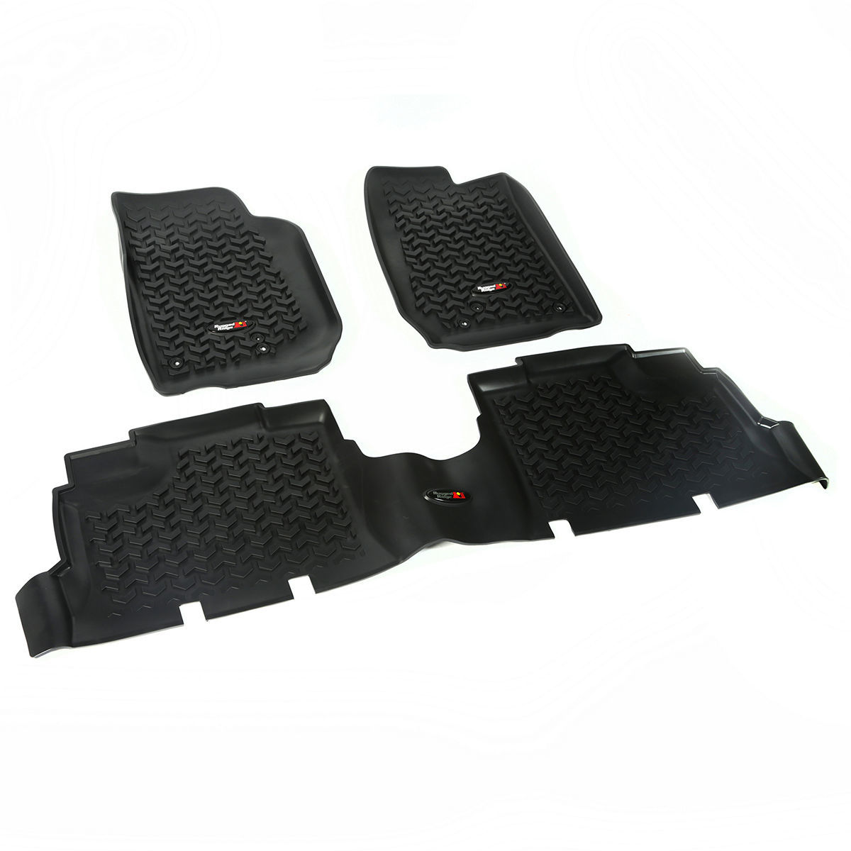 RUGGED RIDGE Floor Liner Kit Black 4 Door 07-18 Jeep Wrang 12987.04