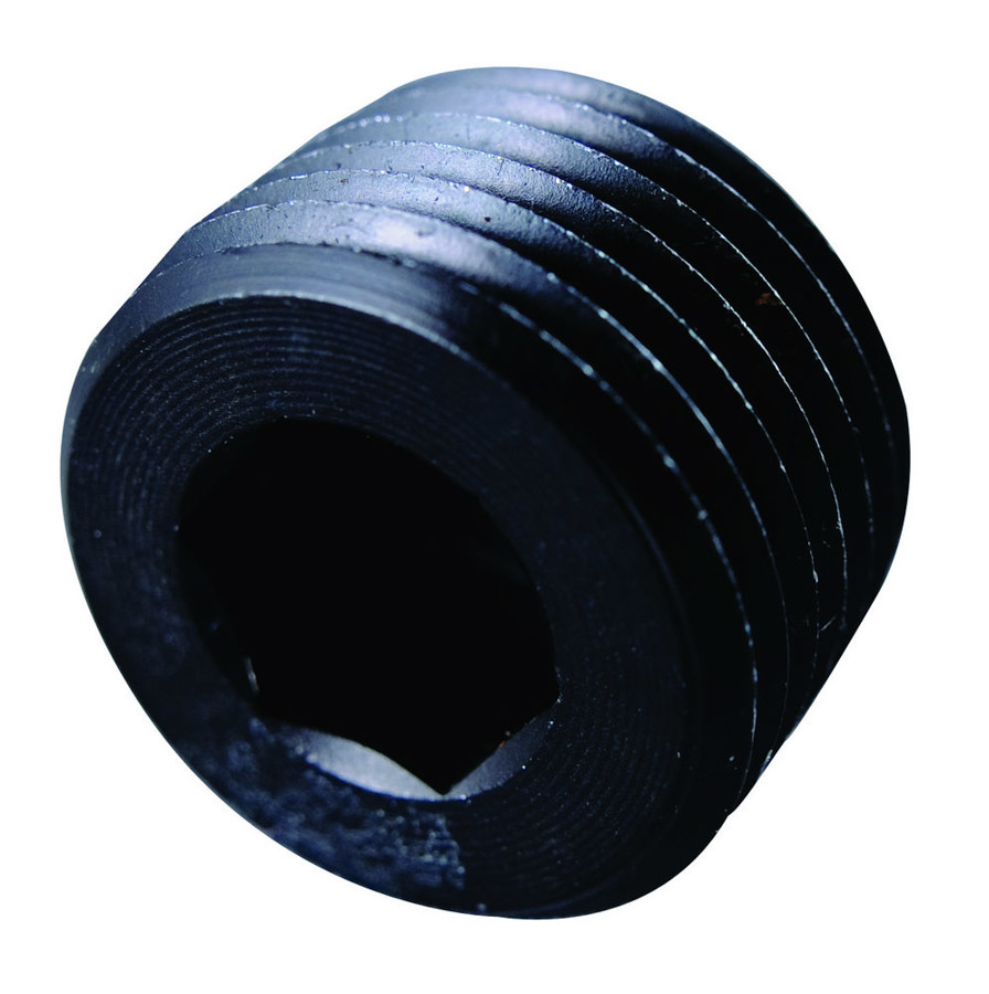FRAGOLA 3/8 MPT Allen Pipe Plug Black 493204-BL