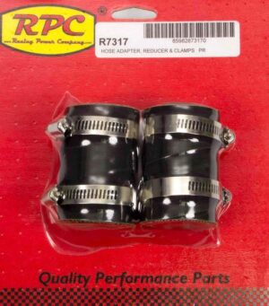 RACING POWER CO-PACKAGED Radiator End Rubber Hose End 1.75in x 1.25 x 1.5 R7317