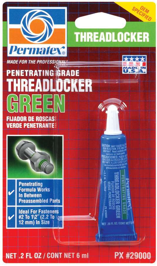 PERMATEX Green Threadlocker 6ml Tube 29000