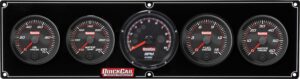 QUICKCAR RACING PRODUCTS Redline 4-1 Gauge Panel OP/WT/FP/WP w/Recall Tac 69-4056
