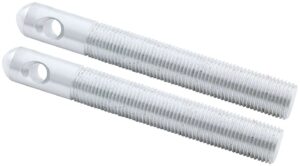 ALLSTAR PERFORMANCE Alum Hood Pins 1/2in 1/4in Holes 2pk Silver ALL18507