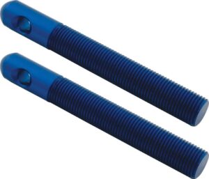 ALLSTAR PERFORMANCE Alum Hood Pins 1/2in 1/4in Holes Blue 2pk ALL18509
