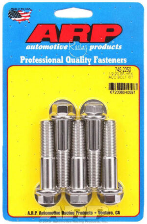 ARP S/S Bolt Kit – 6pt. (5) 1/2-20 x 2.250 745-2250
