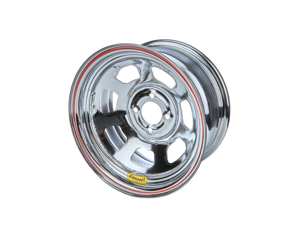 BASSETT Wheel 14×7 D Hole 4x 100MM 3in Chrome 47SH3C