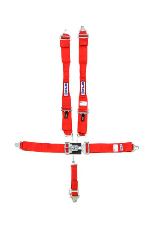 RJS SAFETY Harness System 5 Pt Red Hans Shoulder Ind Wrap 1142204