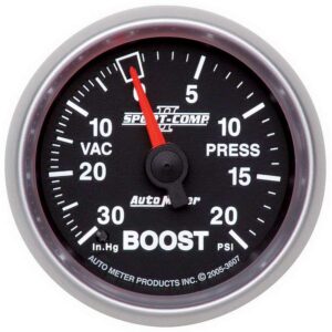 AUTOMETER 2-1/16in S/C II Boost Gauge 30inhg/20psi 3607