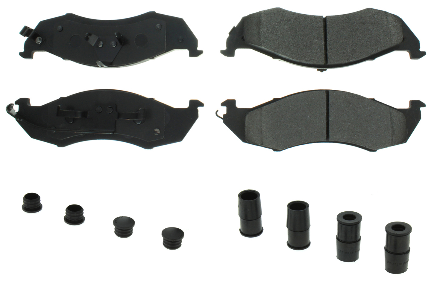 CENTRIC BRAKE PARTS Posi-Quiet Ceramic Brake Pads with Shims and Har 105.0576